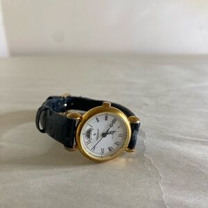 Peugeot Moon Phase Gold/Black Women's Watch Vintage READ